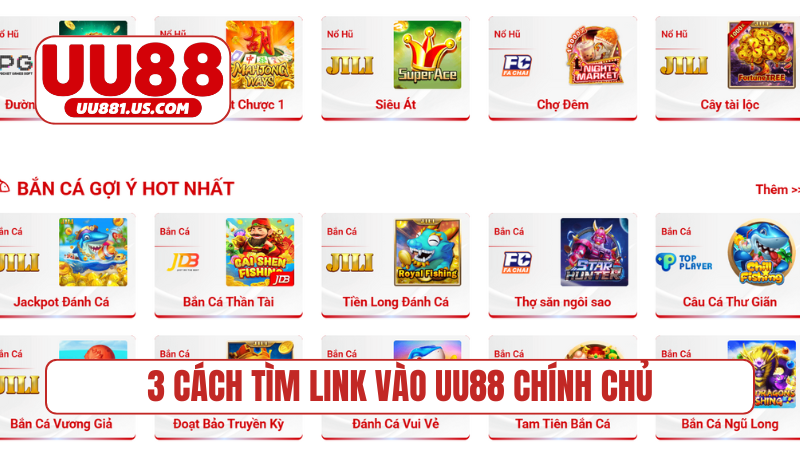 3 cách tìm link vào UU88 chính chủ