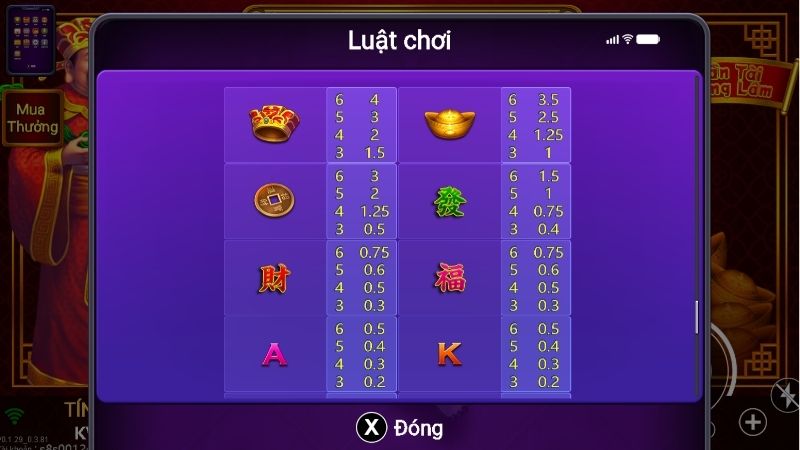 Cách kích hoạt chế độ Free Game trong Thần tài giáng lâm